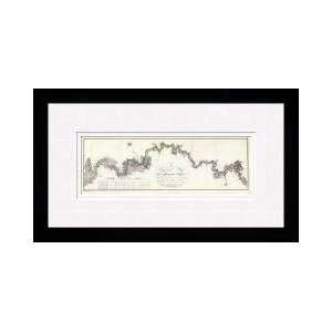  A General Map Of The River Ohio 1796 Framed Giclee Print 