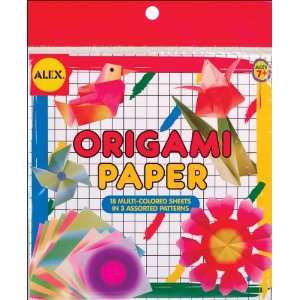  Origami Paper 6X6 18/Pkg Assorted Printed Colors 