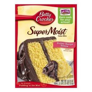 BETTY CROCKER CAKE MIX SUPER MOIST YELLOW BUTTER  Grocery 