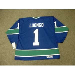 ROBERTO LUONGO Vancouver Canucks 1970s CCM Vintage Throwback Home NHL 