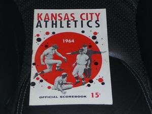 1964 KANSAS CITY AS BASEBALL PROGRAM VS LA ANGELS  