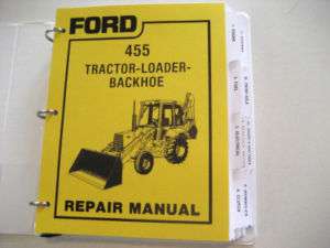 Ford 455 Tractor Loader Backhoe Service Manual  
