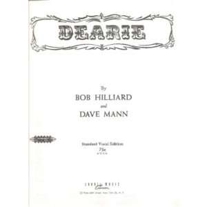    Sheet Music Dearie Bob Hilliard Dave Mann 92 1 