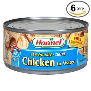 Hormel White & Dark Chicken in Water, 95% Fat Free, 10 Ounce Cans 