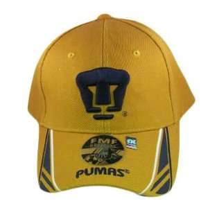   MEXICO FMF OFFICIAL PUMAS UNAM BLUE HAT CAP NEW: Sports & Outdoors