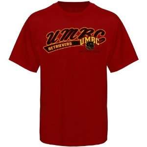  UMBC Retrievers Red Logo Script T shirt