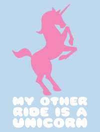 Other Ride UNICORN funny American Apparel 2001 T Shirt  