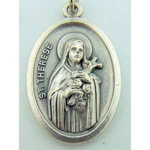  Catholic Christian Patron Saint St Therese Silver Plate 