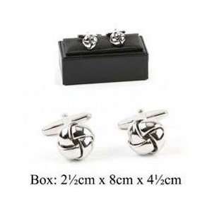  Ukm Gifts New Knot Cufflinks Cuff Links Silvered Boxed 