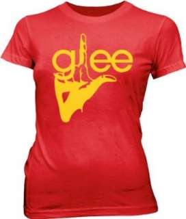  Glee TV Show Logo Join the Club Red Juniors/Ladies T shirt 