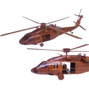  UH 60 Helicopter Mahogany Desktop Replica 