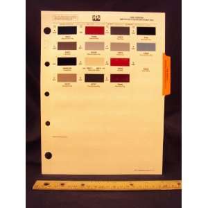 1989 89 SUBARU IMPORT Paint Colors Chip Page Subaru