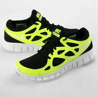Nike Free Run+2 Mens Size 9 Black Running Shoes  