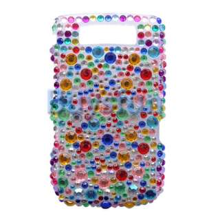 New Colorful Bling Crystal Hard Cover Case For Blackberry Torch 9800