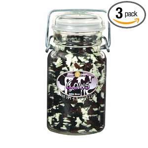 Dean Jacobs Cows Glass Jar with Wire, 4.3 Ounce (Pack of 3)  