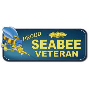  US Navy Seabee Veteran Decal Bumper Sticker 6 Everything 