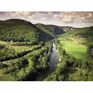 River Aveyron Near St. Antonin Noble Val, Midi Pyrenees, France 