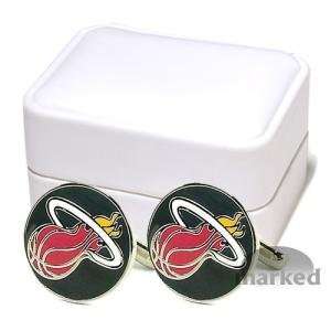 Miami Heat NBA Logod Executive Cufflinks w/Jewelry Box  