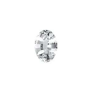  1.35 Cts AAA Loose White Sapphire Gemstone Jewelry