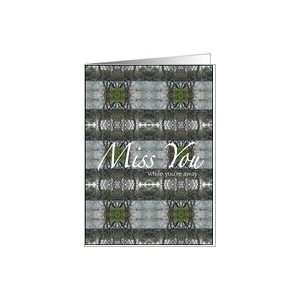  Lake Bank Miss You While Youre Away Organic Pattern Card 