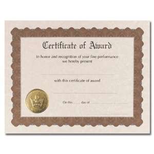  Certificate of Award Award Certificates   6 Certificates 
