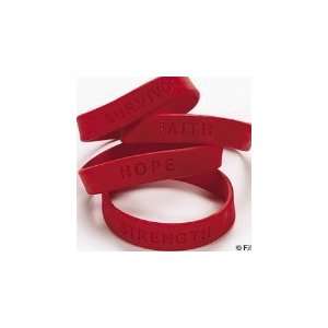  100 RED HEART DISEASE AWARENESS / SUPPORT BRACELETS SHOW 