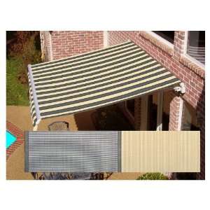   Projection Striped Patio Retractable Remote Control Awning MTR16GC