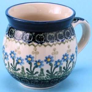  Polish Pottery Lg. Utensil Crock / Jar 5 3/4 H x 5 3/4 