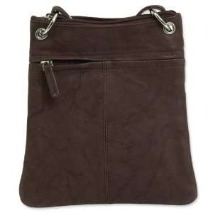  Small Brown Leather Organizer Bag Jewelry