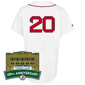  Boston Red Sox Replica 2012 Kevin Youkilis Home Jersey w 
