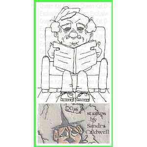 Comfy Chair Old Man Unmounted Rubber Stamp