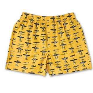  WWII Fighter Planes Cotton Boxer Shorts for Men: Clothing