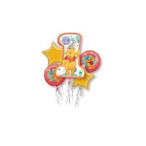  Winnie the Pooh 1st Birthday Balloon Bouquet: Toys & Games