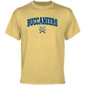   Southern Buccaneers Light Gold Logo Arch T shirt