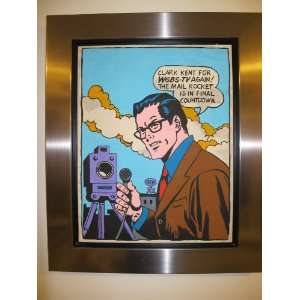  Original Clark Kent paint acrylic over canvas satin 