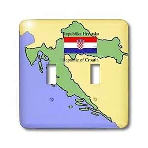  Flags and Maps   Map and Flag of Croatia with Republic of Croatia 