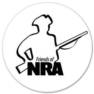  Friends of NRA patriot with gun bumper sticker 4 x 4 