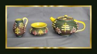 VTG ELBEE ITALY SIGNED NUMBERED Oriental Tea Pot Set  