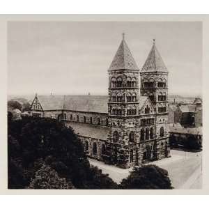  1930 Lund Cathedral Lutheran Church Sweden Photogravure 