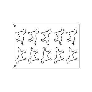  Tuile Template,Dogs 3.5 x 2 10/Mat: Kitchen & Dining