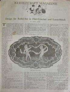 1925 Needlecraft Magazine May issue. Wonderful articles on crocheting 