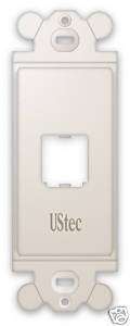 UStec Single Port Decora Frames, 10 pk, Almond T1PORT A  