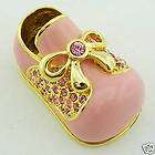 SHOE Miniature Baby Enamel Gold Swarovski Crystal Juju Palais Royal 