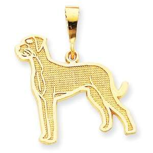  14k Gold Great Dane Pendant Jewelry