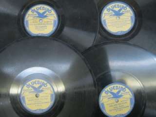 lot of 8 BUFF BLUEBIRD LABEL 78 RPM RECORDS   VERY OLD  