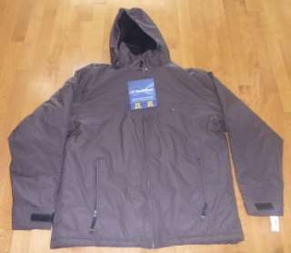 NWT Mens NORDIC TRACK Brown Winter Coat Jacket Size MEDIUM LARGE 