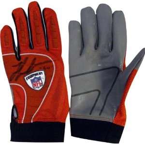  Thomas Jones Autographed Game Used Gloves: Sports 