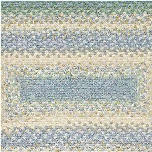   Braided Baja Blue Rectangular Rug   Baja Blue23 x 4