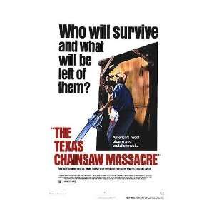  Texas Chainsaw Massacre Movie Poster, 11 x 17 (1974 