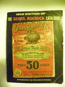 1902  Roebuck Catalogue Catalog Reprint 1969 Nice  
